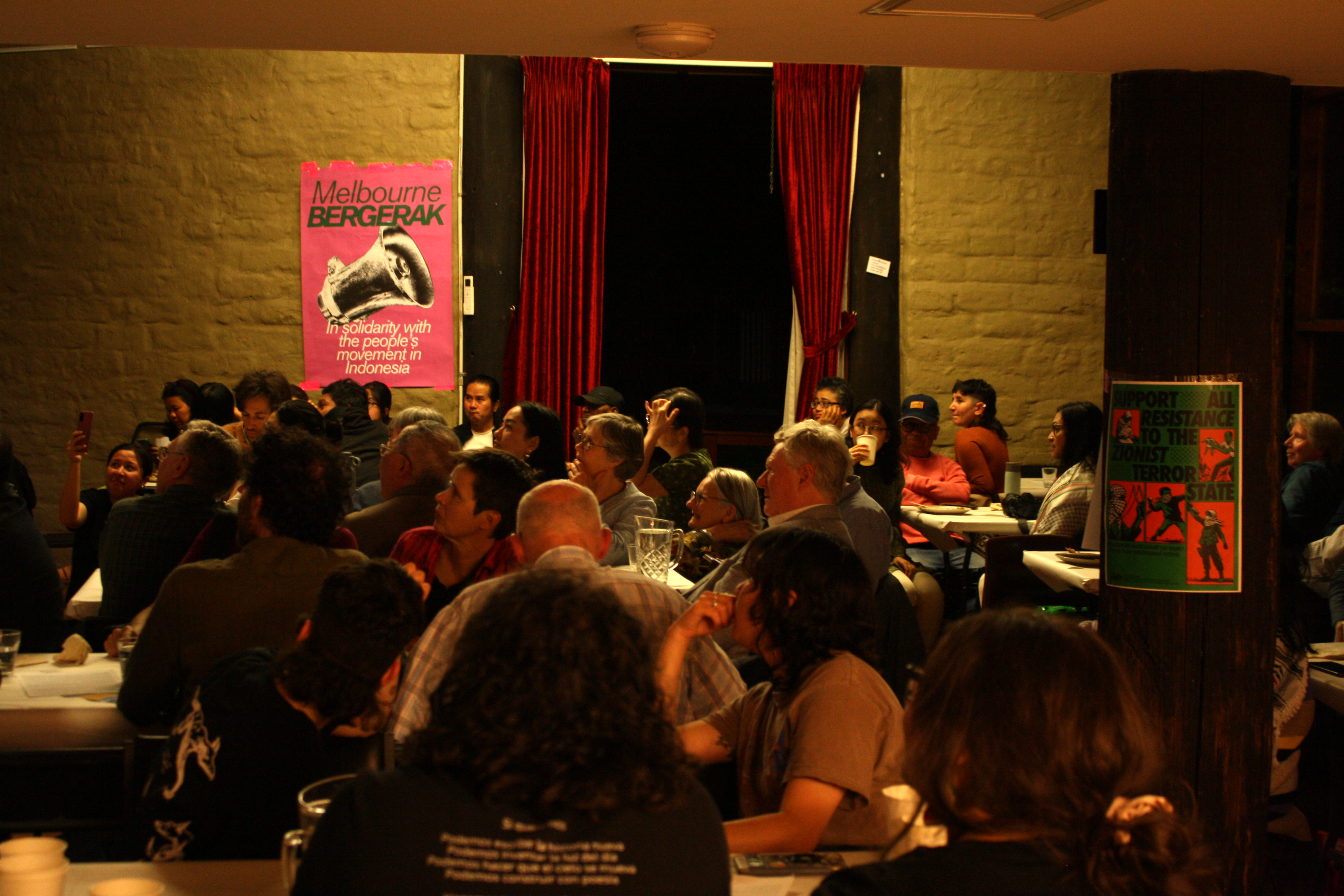 Packed House for International Solidarity Dinner