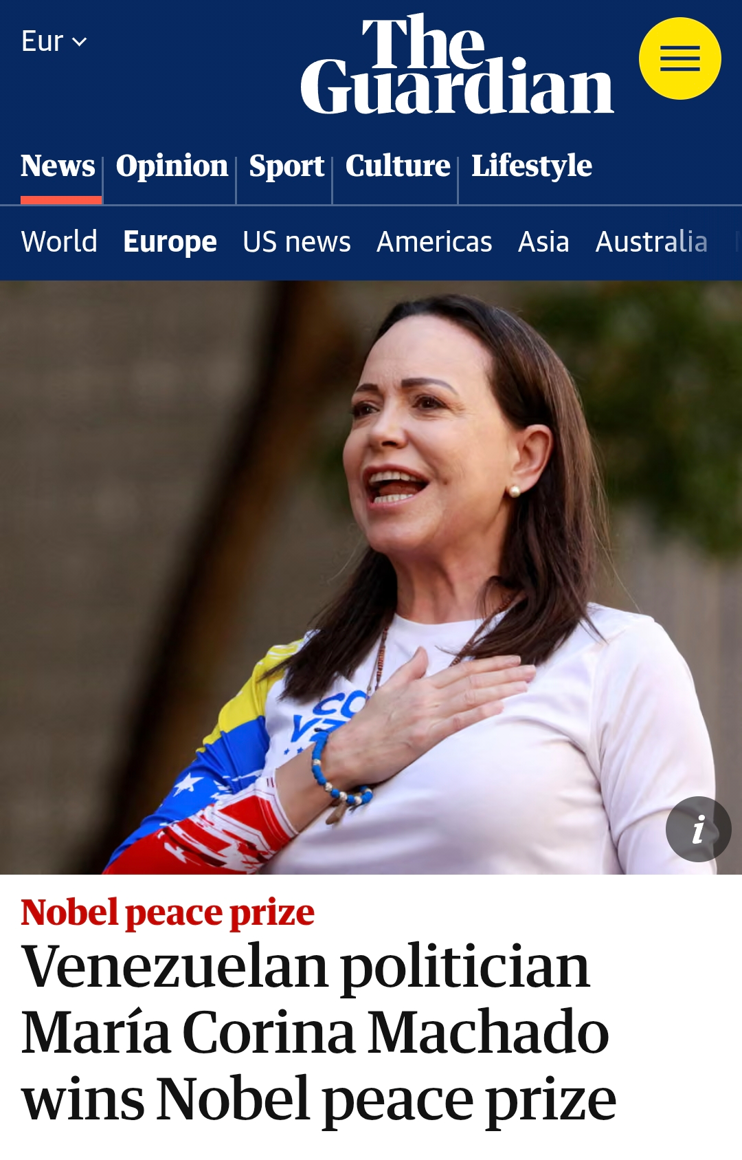 Nobel Peace Prize and the show of fascism