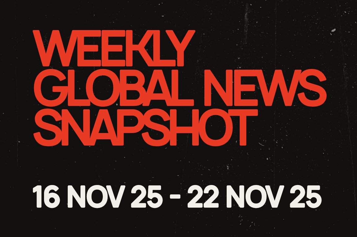 Weekly Global News Snapshot: 16 November 2025-22 November 2025
