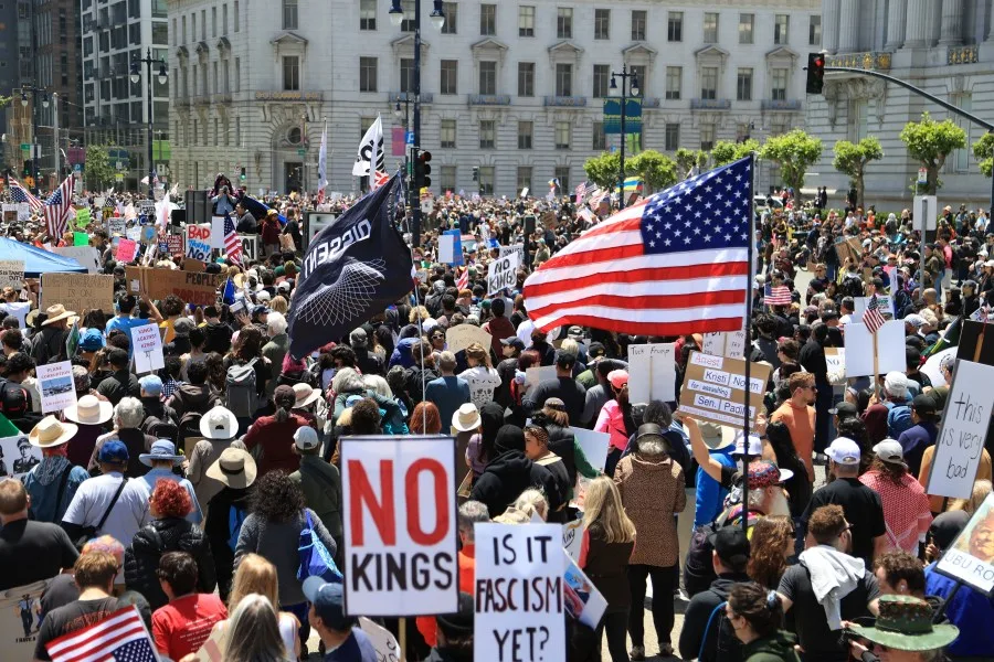 Massive No Kings Protests Hit Donald Trump’s War Against Iran and His Imperial Rule